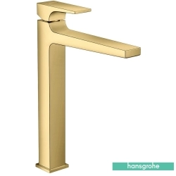 Hansgrohe - Hansgrohe Metropol Tezgah Üstü Lavabo Bataryası, Sifon Kumandalı, Parlak Altın