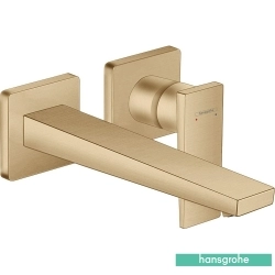 Hansgrohe - Hansgrohe Metropol Duvardan Ankastre Lavabo Bataryası, Mat Bronz