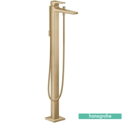 Hansgrohe - Hansgrohe Metropol Yerden Küvet Bataryası (Sıva Üstü Grubu), Mat Bronz