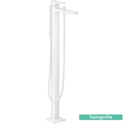 Hansgrohe - Hansgrohe Metropol Yerden Küvet Bataryası (Sıva Üstü Grubu), Satin Beyaz