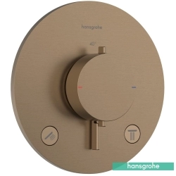 Hansgrohe - Hansgrohe Ecostat Comfort S Ankastre Termostatik Banyo Bataryası, 2 Yollu, Mat Bronz