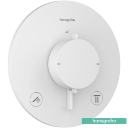 Hansgrohe - Hansgrohe Ecostat Comfort S Ankastre Termostatik Banyo Bataryası, 2 Yollu, Satin Beyaz
