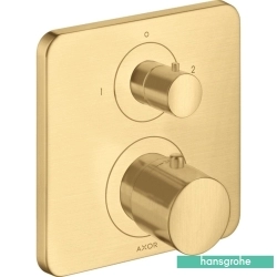 Hansgrohe - Hansgrohe Axor Citterio E Ankastre Termostatik Banyo Bataryası, 2 Yollu, Mat Altın