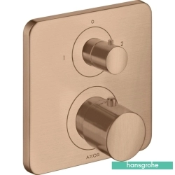 Hansgrohe - Hansgrohe Axor Citterio E Ankastre Termostatik Banyo Bataryası, 2 Yollu, Mat Kırmızı Altın
