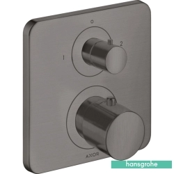 Hansgrohe - Hansgrohe Axor Citterio E Ankastre Termostatik Banyo Bataryası, 2 Yollu, Mat Siyah Krom