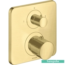 Hansgrohe - Hansgrohe Axor Citterio E Ankastre Termostatik Banyo Bataryası, 2 Yollu, Mat Pirinç