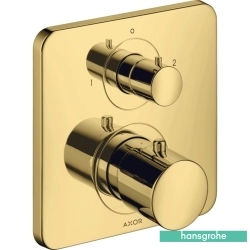 Hansgrohe - Hansgrohe Axor Citterio E Ankastre Termostatik Banyo Bataryası, 2 Yollu, Parlak Altın