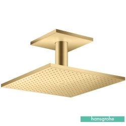 Hansgrohe - Hansgrohe Axor ShowerSolutions 300/300 1 Jet Kare Tepe Duşu, Mat Altın (Tavandan Dirsek Dahil)