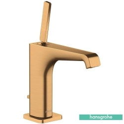 Hansgrohe - Hansgrohe Axor Citterio E 130 Lavabo Bataryası, Sifon Kumandalı, Mat Altın