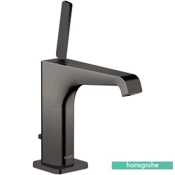 Hansgrohe - Hansgrohe Axor Citterio E 130 Lavabo Bataryası, Sifon Kumandalı, Parlak Siyah Krom