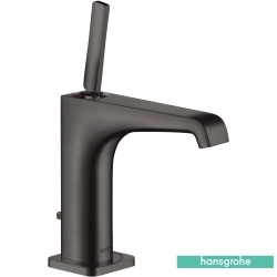 Hansgrohe - Hansgrohe Axor Citterio E 130 Lavabo Bataryası, Sifon Kumandalı, Mat Siyah Krom