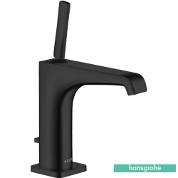Hansgrohe - Hansgrohe Axor Citterio E 130 Lavabo Bataryası, Sifon Kumandalı, Satin Siyah