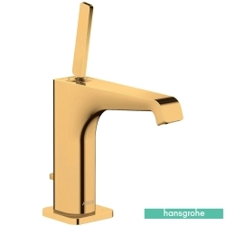Hansgrohe - Hansgrohe Axor Citterio E 130 Lavabo Bataryası, Sifon Kumandalı, Parlak Altın
