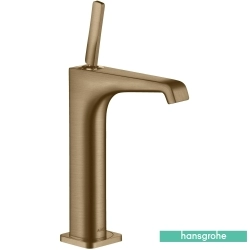 Hansgrohe - Hansgrohe Axor Citterio E 190 Yüksek Lavabo Bataryası, Sifon Kumandalı, Mat Bronz (EcoSmart)