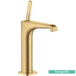 Hansgrohe - Hansgrohe Axor Citterio E 190 Yüksek Lavabo Bataryası, Sifon Kumandalı, Mat Altın (EcoSmart)