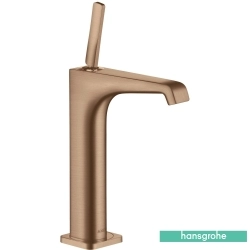 Hansgrohe - Hansgrohe Axor Citterio E 190 Yüksek Lavabo Bataryası, Sifon Kumandalı, Mat Kırmızı Altın (EcoSmart)