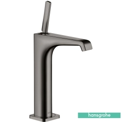 Hansgrohe - Hansgrohe Axor Citterio E 190 Yüksek Lavabo Bataryası, Sifon Kumandalı, Parlak Siyah Krom (EcoSmart)