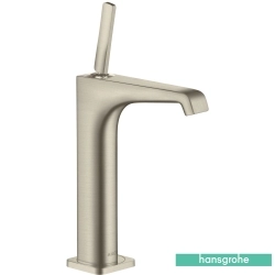 Hansgrohe - Hansgrohe Axor Citterio E 190 Yüksek Lavabo Bataryası, Sifon Kumandalı, Mat Nikel (EcoSmart)