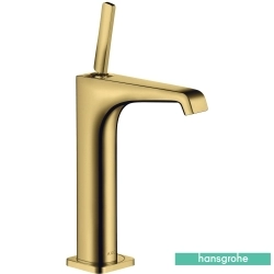 Hansgrohe - Hansgrohe Axor Citterio E 190 Yüksek Lavabo Bataryası, Sifon Kumandalı, Parlak Altın (EcoSmart)