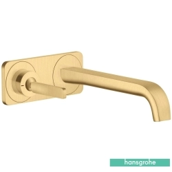 Hansgrohe - Hansgrohe Axor Citterio E 221 Duvardan Ankastre Lavabo Bataryası, Mat Altın