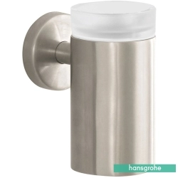 Hansgrohe - Hansgrohe Logis Diş Fırçalığı, Cam Hazneli, Mat Nikel