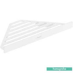 Hansgrohe - Hansgrohe AddStoris Köşe Süngerlik, Satin Beyaz