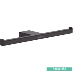 Hansgrohe - Hansgrohe AddStoris Q İkili Tuvalet Kağıtlığı, Satin Siyah