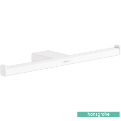 Hansgrohe - Hansgrohe AddStoris Q İkili Tuvalet Kağıtlığı, Satin Beyaz