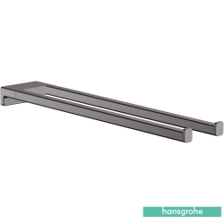 Hansgrohe - Hansgrohe AddStoris İkili Havluluk, Mat Siyah Krom