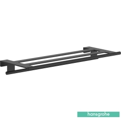 Hansgrohe - Hansgrohe AddStoris S Havlu Rafı, Satin Siyah