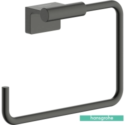 Hansgrohe - Hansgrohe AddStoris S Halka Havluluk, Mat Siyah Krom