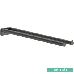Hansgrohe - Hansgrohe AddStoris S İkili Havluluk, Mat Siyah Krom