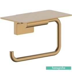 Hansgrohe - Hansgrohe AddStoris S Raflı Tuvalet Kağıtlığı Kapaksız, Mat Bronz