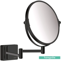 Hansgrohe - Hansgrohe AddStoris Makyaj Aynası, 3x Büyüteçli, Satin Siyah