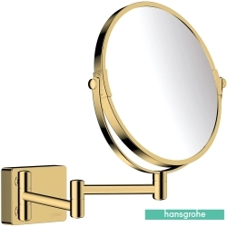 Hansgrohe - Hansgrohe AddStoris Makyaj Aynası, 3x Büyüteçli, Parlak Altın