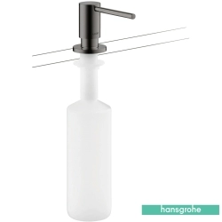 Hansgrohe - Hansgrohe Axor Uno Eviyeler İçin Sıvı Sabunluk, Parlak Siyah Krom