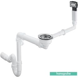 Hansgrohe - Hansgrohe D16-10 Manuel Gider ve Taşma Seti Tek Hazneli Granit Eviyelere Uygun