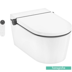 Hansgrohe - Hansgrohe LavaPura Element S AquaHelix Flush Kanalsız Rimless HygieneEffect/SmartClean Akıllı Asma Klozet Seti (Akıllı Klozet Kapağı Dahil)