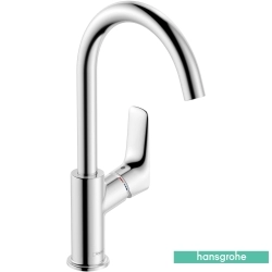 Hansgrohe - Hansgrohe Logis 210 Döner Borulu Yüksek Lavabo Bataryası, Sifon Kumandalı (EcoSmart)