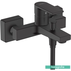 Hansgrohe - Hansgrohe Vernis Shape 166 Banyo Bataryası, Satin Siyah