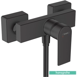 Hansgrohe - Hansgrohe Vernis Shape Aplike Duş Bataryası, Satin Siyah