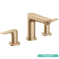 Hansgrohe - Hansgrohe Talis E3 3 Delikli Lavabo Bataryası, Mat Bronz, Sifon Kumandalı