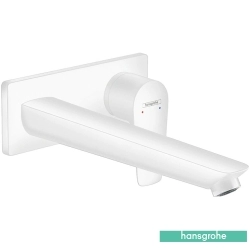 Hansgrohe - Hansgrohe Talis E Duvardan Ankastre Lavabo Bataryası (Uzun) Satin Beyaz