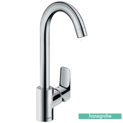 Hansgrohe - Hansgrohe Logis M31 260 1 Jet Döner Kuğu Borulu Eviye Bataryası