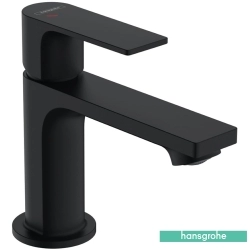Hansgrohe - Hansgrohe Rebris E 80 Lavabo Bataryası, Sifon Kumandalı, Satin Siyah (EcoSmart)