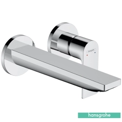 Hansgrohe - Hansgrohe Rebris E 200 Duvardan Ankastre Lavabo Bataryası, EcoSmart (Sıva Üstü Grubu)