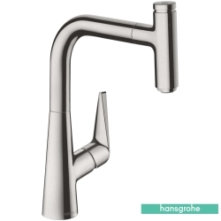 Hansgrohe - Hansgrohe Talis Select M51 Spiralli Eviye Bataryası, Paslanmaz Çelik