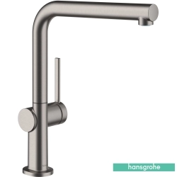 Hansgrohe - Hansgrohe Talis M54 270 1 Jet Döner Borulu Eviye Bataryası, Mat Siyah Krom