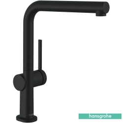 Hansgrohe - Hansgrohe Talis M54 270 1 Jet Döner Borulu Eviye Bataryası, Satin Siyah