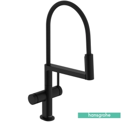 Hansgrohe - Hansgrohe Talis Select M54 210 3 Jet PowderSpray Endüstriyel Eviye Bataryası, Satin Siyah (EcoSmart)